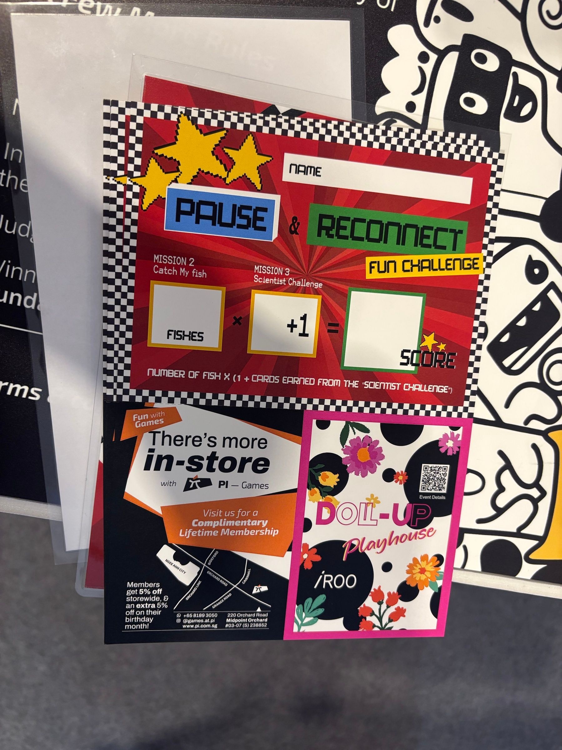Part of the festival's Pause & Reconnect Fun Challenge, run with PI Games